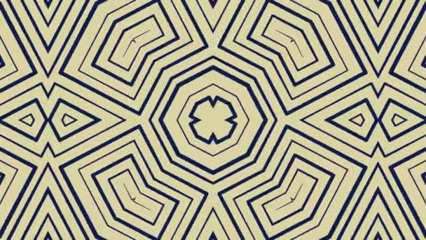 Kaléidoscope boucle transparente séquence mandala motifs abstraits multicolores fond graphique de mouvement. Idéal pour le yoga, clubs, spectacles 