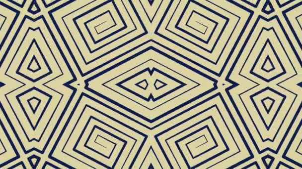 Kaléidoscope boucle transparente séquence mandala motifs abstraits multicolores fond graphique de mouvement. Idéal pour le yoga, clubs, spectacles 