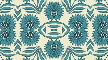 Kaleydoskop sorunsuz döngü sıra mandala desenler çok renkli hareketli grafik arka plan soyut. Yoga için ideal, kulüpleri, gösterir