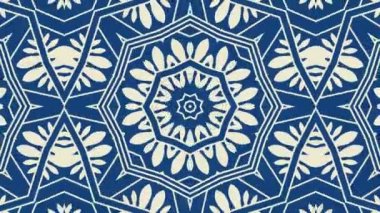 Kaleydoskop sorunsuz döngü sıra mandala desenler çok renkli hareketli grafik arka plan soyut. Yoga için ideal, kulüpleri, gösterir