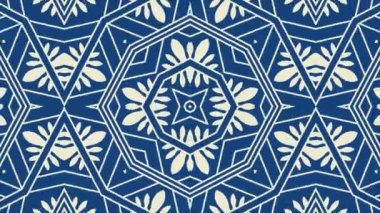Kaleydoskop sorunsuz döngü sıra mandala desenler çok renkli hareketli grafik arka plan soyut. Yoga için ideal, kulüpleri, gösterir