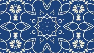 Kaleydoskop sorunsuz döngü sıra mandala desenler çok renkli hareketli grafik arka plan soyut. Yoga için ideal, kulüpleri, gösterir