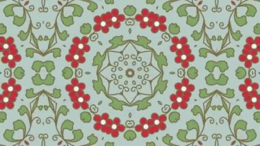 Kaleydoskop sorunsuz döngü sıra mandala desenler çok renkli hareketli grafik arka plan soyut. Yoga için ideal, kulüpleri, gösterir