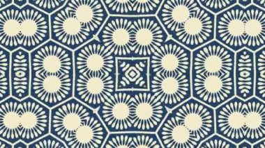 Kaleydoskop sorunsuz döngü sıra mandala desenler çok renkli hareketli grafik arka plan soyut. Yoga için ideal, kulüpleri, gösterir