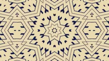 Kaleydoskop sorunsuz döngü sıra mandala desenler çok renkli hareketli grafik arka plan soyut. Yoga için ideal, kulüpleri, gösterir