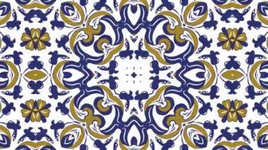 Kaleydoskop sorunsuz döngü sıra mandala desenler çok renkli hareketli grafik arka plan soyut. Yoga için ideal, kulüpleri, gösterir