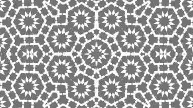 Kaleydoskop sorunsuz döngü sıra mandala desenler çok renkli hareketli grafik arka plan soyut. Yoga için ideal, kulüpleri, gösterir