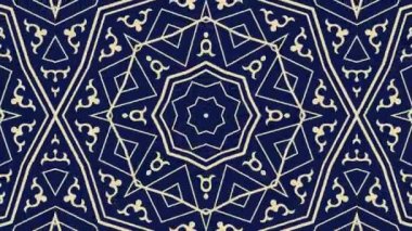 Kaleydoskop sorunsuz döngü sıra mandala desenler çok renkli hareketli grafik arka plan soyut. Yoga için ideal, kulüpleri, gösterir