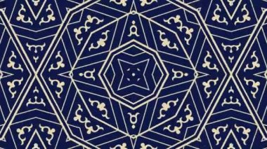 Kaleydoskop sorunsuz döngü sıra mandala desenler çok renkli hareketli grafik arka plan soyut. Yoga için ideal, kulüpleri, gösterir