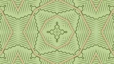 Kaleydoskop sorunsuz döngü sıra mandala desenler çok renkli hareketli grafik arka plan soyut. Yoga için ideal, kulüpleri, gösterir