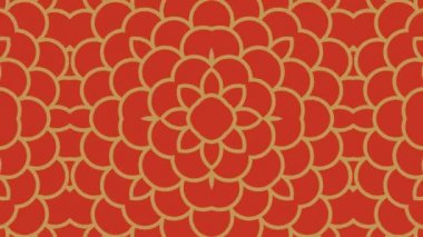 Kaleydoskop sorunsuz döngü sıra mandala desenler çok renkli hareketli grafik arka plan soyut. Yoga için ideal, kulüpleri, gösterir