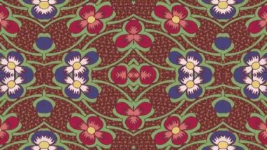 Kaleydoskop sorunsuz döngü sıra mandala desenler çok renkli hareketli grafik arka plan soyut. Yoga için ideal, kulüpleri, gösterir