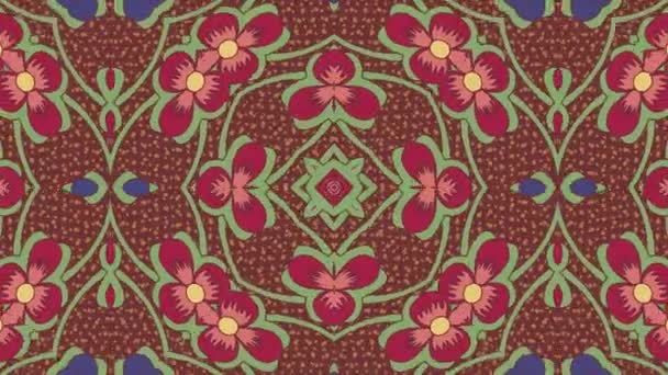 Kaleidoskop Nahtlose Schleifensequenz Mandala Muster Abstrakte Mehrfarbige Bewegungsgrafik Hintergrund Ideal — Stockvideo