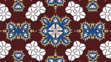 Kaleydoskop sorunsuz döngü sıra mandala desenler çok renkli hareketli grafik arka plan soyut. Yoga için ideal, kulüpleri, gösterir