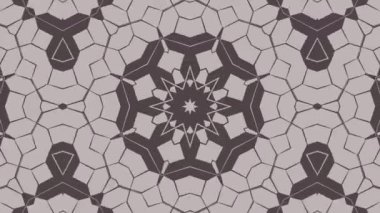 Kaleydoskop sorunsuz döngü sıra mandala desenler çok renkli hareketli grafik arka plan soyut. Yoga için ideal, kulüpleri, gösterir