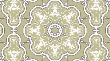 Kaleydoskop sorunsuz döngü sıra mandala desenler çok renkli hareketli grafik arka plan soyut. Yoga için ideal, kulüpleri, gösterir
