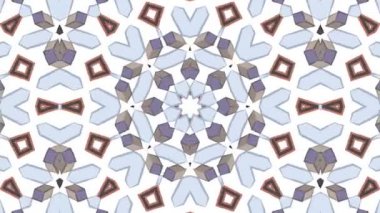 Kaleydoskop sorunsuz döngü sıra mandala desenler çok renkli hareketli grafik arka plan soyut. Yoga için ideal, kulüpleri, gösterir