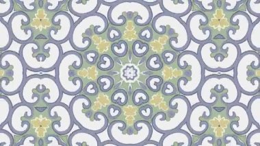 Kaleydoskop sorunsuz döngü sıra mandala desenler çok renkli hareketli grafik arka plan soyut. Yoga için ideal, kulüpleri, gösterir