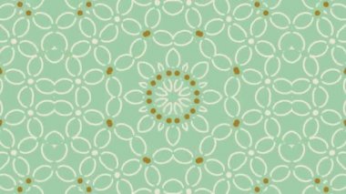 Kaleydoskop sorunsuz döngü sıra mandala desenler çok renkli hareketli grafik arka plan soyut. Yoga için ideal, kulüpleri, gösterir