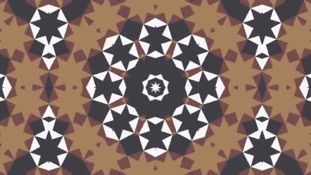 Kaleidoskop Bezešvé Smyčka Sekvence Mandala Vzory Abstraktní Vícebarevné Pohybu Grafiky — Stock video