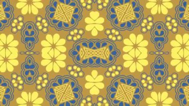 Kaleydoskop sorunsuz döngü sıra mandala desenler çok renkli hareketli grafik arka plan soyut. Yoga için ideal, kulüpleri, gösterir