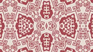 Kaleydoskop sorunsuz döngü sıra mandala desenler çok renkli hareketli grafik arka plan soyut. Yoga için ideal, kulüpleri, gösterir