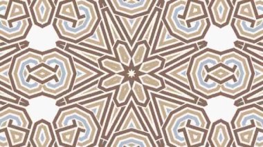 Kaleydoskop sorunsuz döngü sıra mandala desenler çok renkli hareketli grafik arka plan soyut. Yoga için ideal, kulüpleri, gösterir