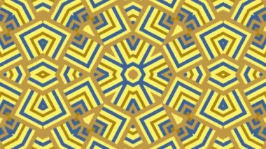 Kaleydoskop sorunsuz döngü sıra mandala desenler çok renkli hareketli grafik arka plan soyut. Yoga için ideal, kulüpleri, gösterir