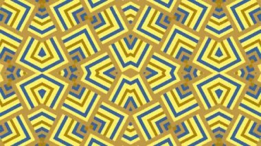 Kaleydoskop sorunsuz döngü sıra mandala desenler çok renkli hareketli grafik arka plan soyut. Yoga için ideal, kulüpleri, gösterir