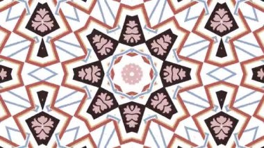 Kaleydoskop sorunsuz döngü sıra mandala desenler çok renkli hareketli grafik arka plan soyut. Yoga için ideal, kulüpleri, gösterir