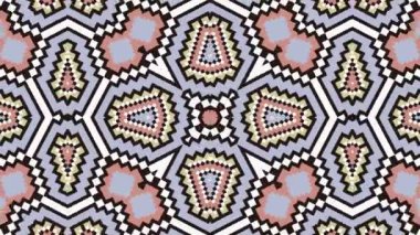 Kaleydoskop sorunsuz döngü sıra mandala desenler çok renkli hareketli grafik arka plan soyut. Yoga için ideal, kulüpleri, gösterir