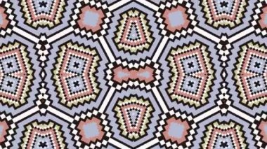 Kaleydoskop sorunsuz döngü sıra mandala desenler çok renkli hareketli grafik arka plan soyut. Yoga için ideal, kulüpleri, gösterir