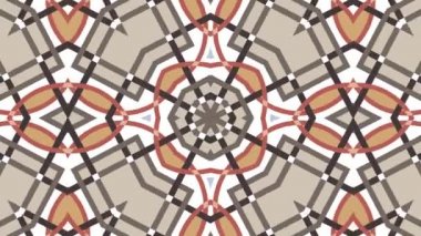 Kaleydoskop sorunsuz döngü sıra mandala desenler çok renkli hareketli grafik arka plan soyut. Yoga için ideal, kulüpleri, gösterir
