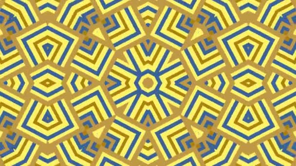 Kaleidoskop Bezešvé Smyčka Sekvence Mandala Vzory Abstraktní Vícebarevné Pohybu Grafiky — Stock video