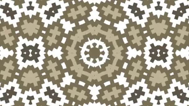 Kaléidoscope boucle transparente séquence mandala motifs abstraits multicolores fond graphique de mouvement. Idéal pour le yoga, clubs, spectacles 