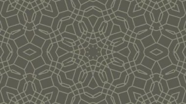Kaleydoskop sorunsuz döngü sıra mandala desenler çok renkli hareketli grafik arka plan soyut. Yoga için ideal, kulüpleri, gösterir