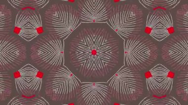 Kaleydoskop sorunsuz döngü sıra mandala desenler çok renkli hareketli grafik arka plan soyut. Yoga için ideal, kulüpleri, gösterir