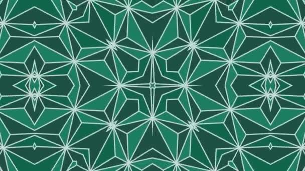 Kaleidoscope Seamless Loop Sequence Mandala Patterns Abstract Multicolored Motion Graphics — Stock Video