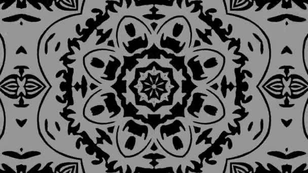 Kaleidoskop Nahtlose Schleifensequenz Mandala Muster Abstrakte Mehrfarbige Bewegungsgrafik Hintergrund Ideal — Stockvideo