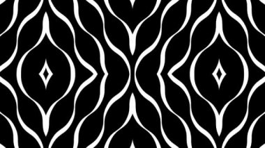 Kaleydoskop sorunsuz döngü sıra mandala desenler çok renkli hareketli grafik arka plan soyut. Yoga için ideal, kulüpleri, gösterir