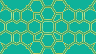 Kaleydoskop sorunsuz döngü sıra mandala desenler çok renkli hareketli grafik arka plan soyut. Yoga için ideal, kulüpleri, gösterir