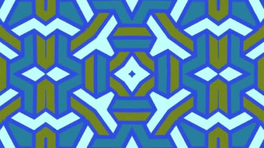 Kaleydoskop sorunsuz döngü sıra mandala desenler çok renkli hareketli grafik arka plan soyut. Yoga için ideal, kulüpleri, gösterir