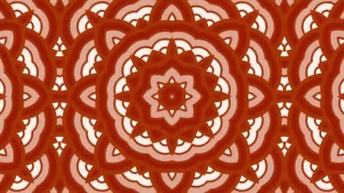Kaleydoskop sorunsuz döngü sıra mandala desenler çok renkli hareketli grafik arka plan soyut. Yoga için ideal, kulüpleri, gösterir