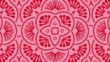 Kaleydoskop sorunsuz döngü sıra mandala desenler çok renkli hareketli grafik arka plan soyut. Yoga için ideal, kulüpleri, gösterir