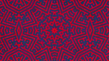 Kaleydoskop sorunsuz döngü sıra mandala desenler çok renkli hareketli grafik arka plan soyut. Yoga için ideal, kulüpleri, gösterir