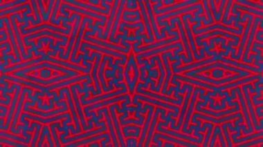 Kaleydoskop sorunsuz döngü sıra mandala desenler çok renkli hareketli grafik arka plan soyut. Yoga için ideal, kulüpleri, gösterir