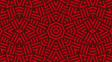 Kaleydoskop sorunsuz döngü sıra mandala desenler çok renkli hareketli grafik arka plan soyut. Yoga için ideal, kulüpleri, gösterir