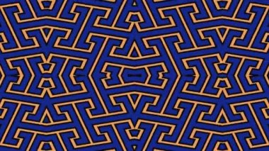 Kaleydoskop sorunsuz döngü sıra mandala desenler çok renkli hareketli grafik arka plan soyut. Yoga için ideal, kulüpleri, gösterir