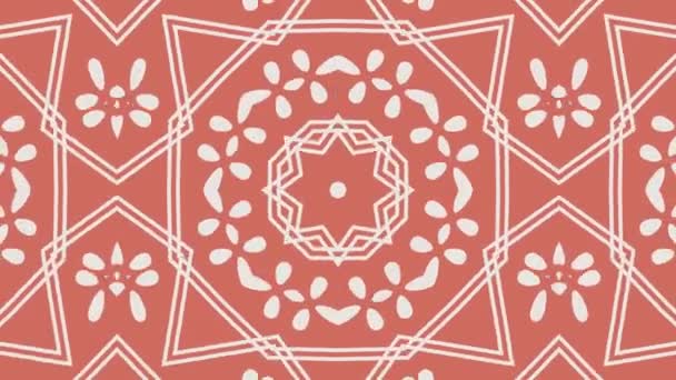 Kaleidoscope Seamless Loop Sequence Mandala Patterns Abstract Multicolored Motion Graphics — Stock Video