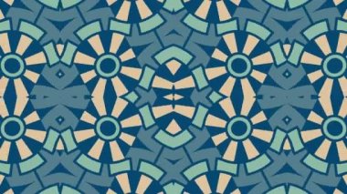 Kaleydoskop sorunsuz döngü sıra mandala desenler çok renkli hareketli grafik arka plan soyut. Yoga için ideal, kulüpleri, gösterir